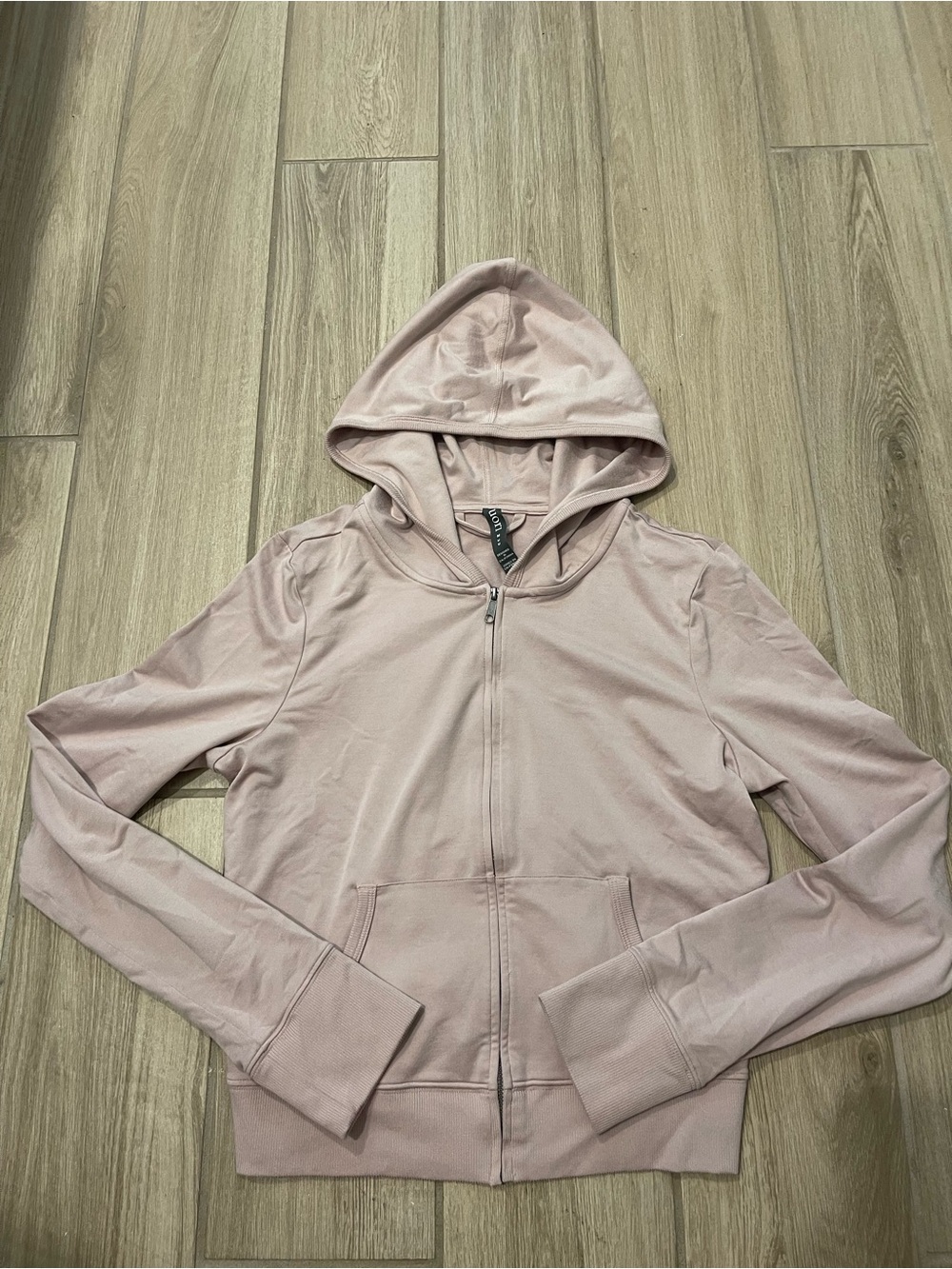 Vuori Halo Mini Full Zip Hoodie Lilac Breeze Heather Sz M VW2084